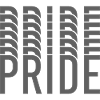 Pride-Monogramm in Grautönen