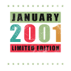 Janvier 2001 Édition limitée vieillie