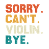 Sorry Can't Violin Bye