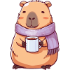 Cozy cute capybara – kawaii animal