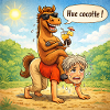 Inversion des rôles cheval - homme