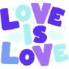 Love is Love Pastel Hearts