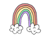 Schulkind 2026 Einschulung Mädchen Regenbogen