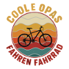 Cool grandpas riding bicycles