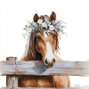 Floral Crowned Horse