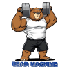 Bear Machine Muskelbär im Gym