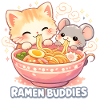 Ramen Buddies Cat Noodles Kawaii