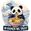 Bol de nouilles ramen panda