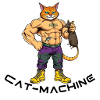 Cat muscle hero with mouse