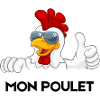 Cool rooster in sunglasses