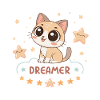 Pastel Dreamy Kitten Stars