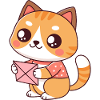 Kawaii-Katzenbriefhalter