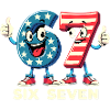 US Flag 67 Memes Six Seven