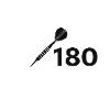 180 fléchettes