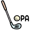 Golf Opa Golfschläger