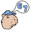 Capybara Six Seven - Answer 67