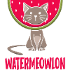 Funny Watermeowlon Cat Pun Fruit Graphic