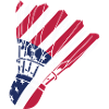 USA Badminton Player Lover American Flag Patriot