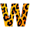 W Leopard Print Kraft
