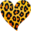 Leopard Herz Muster