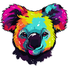 Bunter Koala Popkunst