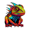 Iguana Comic Animal