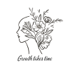 Floral Brain Line Art - Growth