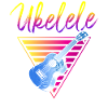 Hawaiian Ukulele Uke Retro 80s 90s