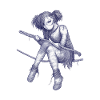Rope acrobat in dreadpunk