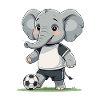 Elefant Fußballkicker