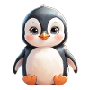 Cuddly Penguin Illustration