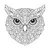 Mandala Owls Ornament