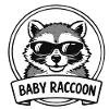 Baby Raccoon Sunglasses Logo