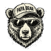 Papa bear Sunglasses Cap