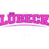 Lübeck Germany Retro Neon Logo Print