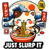 Chat ramen de Kawaii : Aspire-le simplement