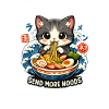 Send Noods Ramen Meme Neko