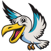 Merry Pelican Mascot