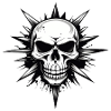 Skull Star Punk Style