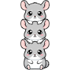 Cute Chinchilla Kawaii Cartoon Cozy Vibes
