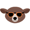 Mole with orange sunglasses