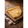 Crispy crepes with butter