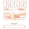 Voiture classique née anniversaire 1986