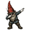 Garden Gnome Dab – Funny Dwarf