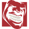 Roaring Red Grin Illustration