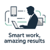 Smart Work Tech Silhouette
