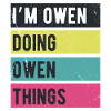 I’m Owen Doing Owen Things Retro Colors