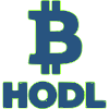 Bitcoin HODL Logo Lettering Crypto