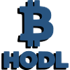 Bitcoin HODL Logo Lettering Crypto