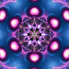 Neon Mandala Kaleidoscope